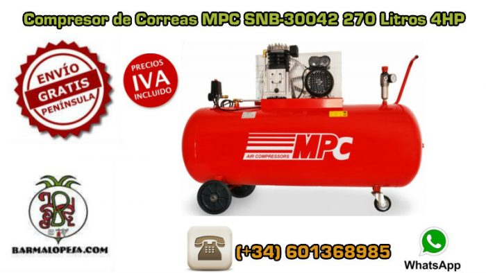 Compresor-de-Correas-MPC-SNB-30042-270-Litros-4HP