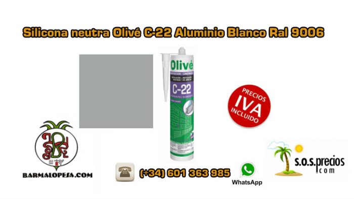 silicona-neutra-olivé-c-22-aluminio-blanco-ral-9006