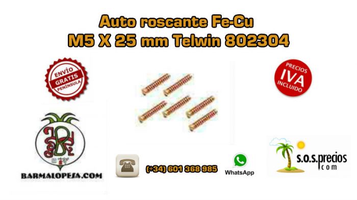 auto-roscante-fe-cu-m5-x-25-mm-telwin-802304