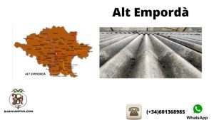 Retirada de amianto y uralita en Alt Empordà realizada por Barmalopesa.