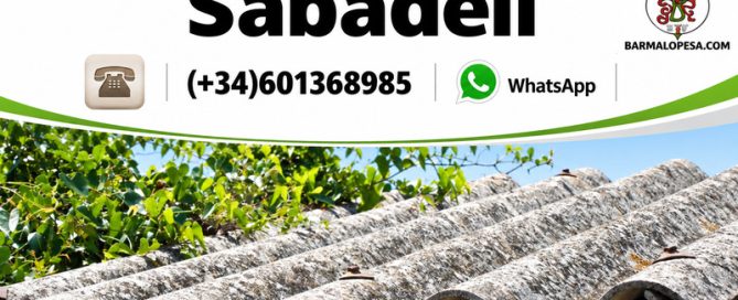 Retirada de amianto en tejados en Sabadell